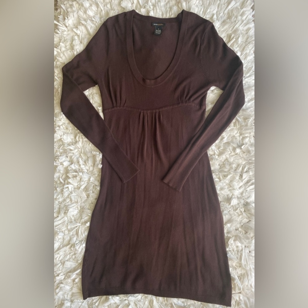 BCBGMaxAzria long sleeve sweater dress